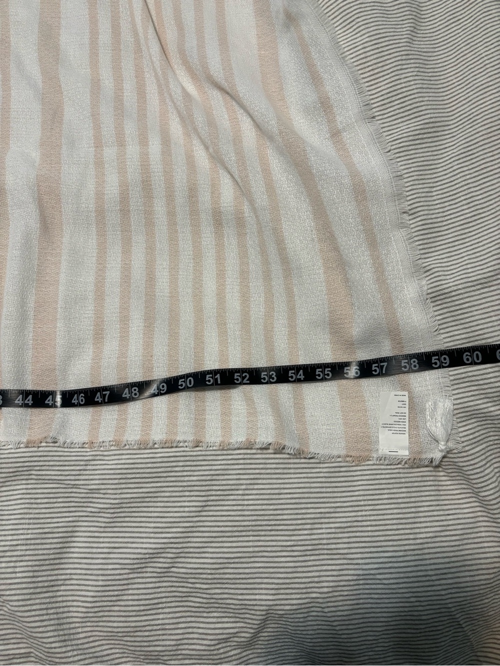Pink & White Striped Blanket - Picture 5 of 5